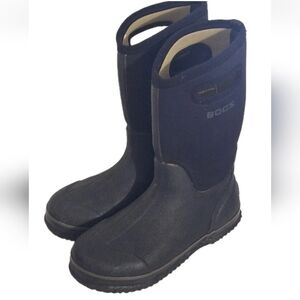 Bogs Classic High HA Black Insulated Waterproof Rubber Rain Boots Youth US 5